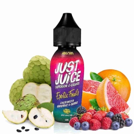 CHERIMOYA GRAPEFRUIT & BERRIES 50ML JUST JUICE EXOTIC FRUIT