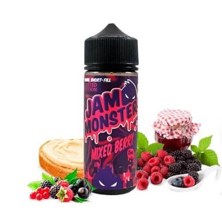 MIXED BERRY 100ML JAM MONSTER