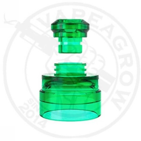 KIT CAMPANA + DRIP VERDE TRANSPARENTE PARA CLAYMORE RDA YACHTVAPE