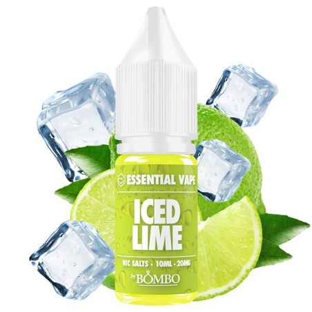 ICED LIME - NIC SALT 10ml 20mg ESSENTIAL VAPE BY BOMBO