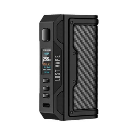 MOD BOX THELEMA QUEST 200W BLACK CARBON FIBER LOST VAPE