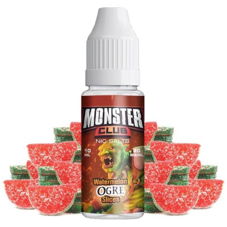 WATERMELON OGRE SLICES NIC SALT 10MG MONSTER CLUB