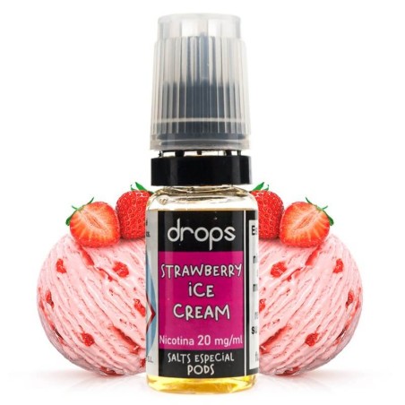 STRAWBERRY ICE CREAM - NIC SALT 10ml 10mg DROPS