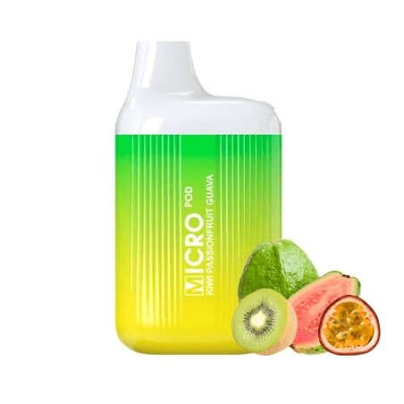 MICRO POD KIWI PASSION FRUIT GUAVA 20MG DESECHABLE