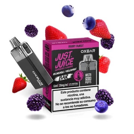 DESECHABLE BERRY BURST JUST JUICE OXBAR 5000 