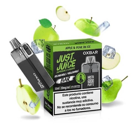 DESECHABLE APPLE PEAR JUST JUICE OXBAR 5000 