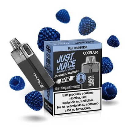 DESECHABLE BLUE RASPBERRY JUST JUICE OXBAR 5000 