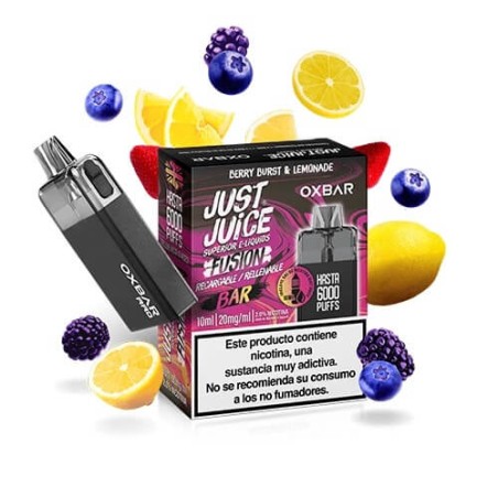 DESECHABLE BERRY BURST LEMONADE JUST JUICE OXBAR 5000 