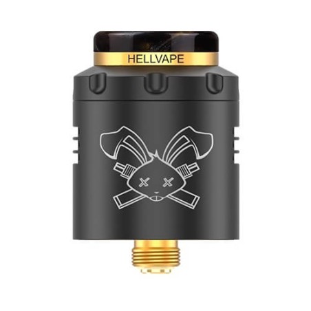 DEAD RABBIT V3 RDA ANNIVERSARY EDITION BLACK GOLD HELLVAPE