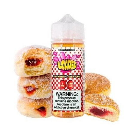 STRAWBERRY JELLY DONUT 100ML  LOADED