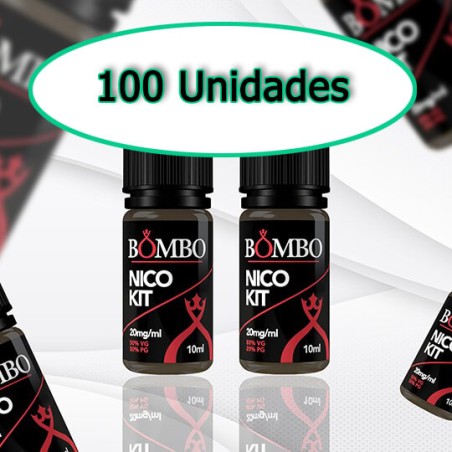 CAJA 100 NICOKITS 50/50 20MG 10ML BOMBO