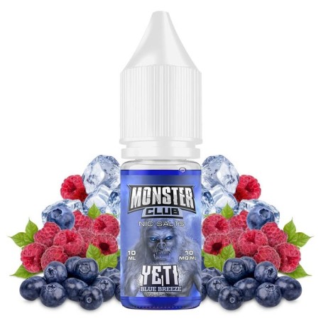 YETI BLUE BREEZE NIC SALT 10MG MONSTER CLUB