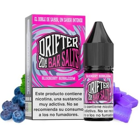 BLUEBERRY BUBBLEGUM ICE NIC SALT 10ML 20MG DRIFTER BAR