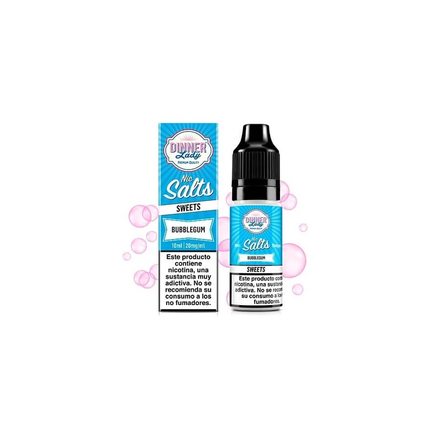 BUBBLEGUM NIC SALT 10ML 20MG DINNER LADY