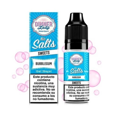 BUBBLEGUM NIC SALT 10ML 20MG DINNER LADY