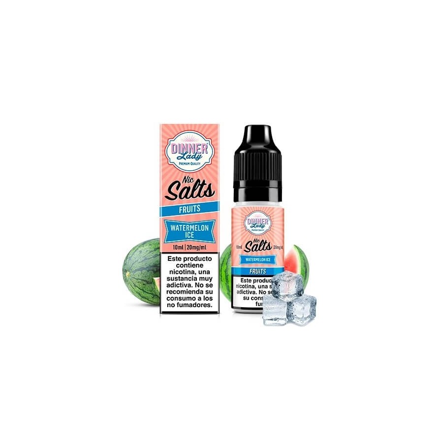 WATERMELON ICE NIC SALT 10ML 20MG DINNER LADY