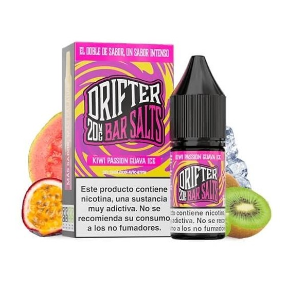 KIWI PASSION GUAVA ICE NIC SALT 10ML 20MG DRIFTER BAR