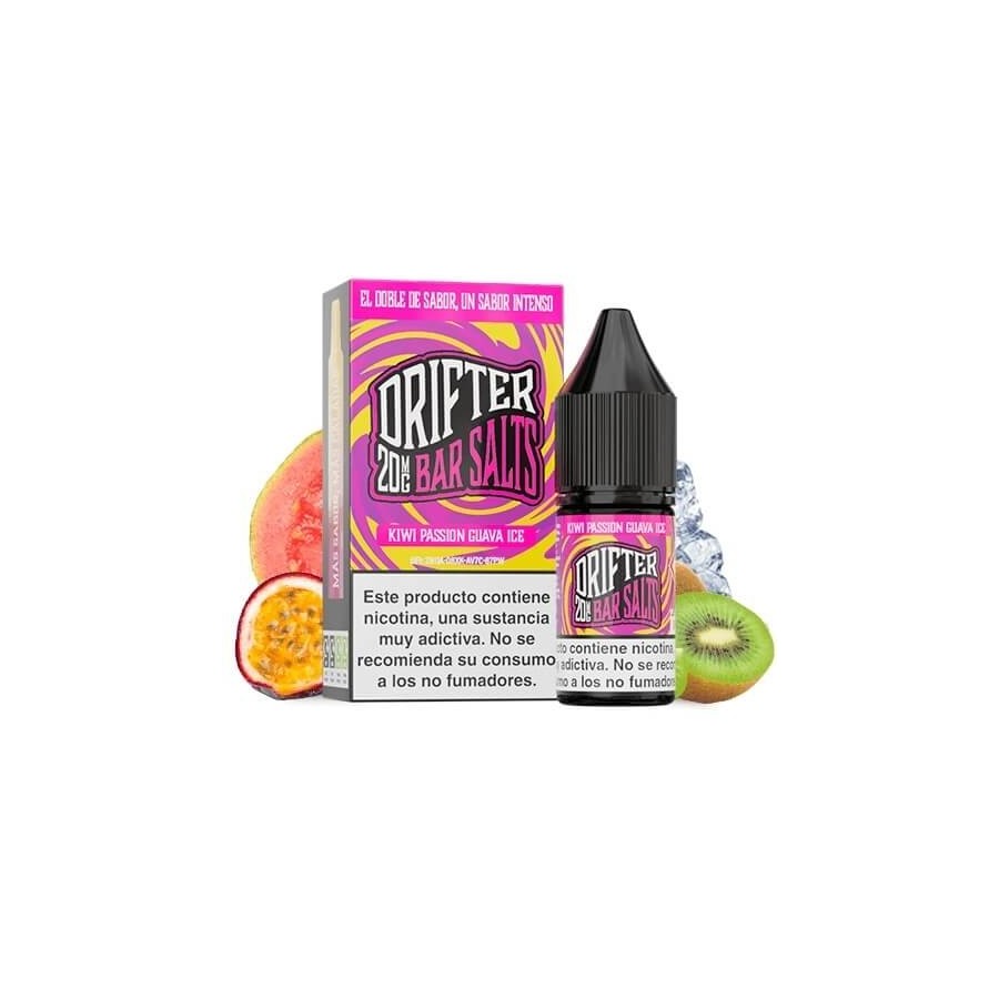 KIWI PASSION GUAVA ICE NIC SALT 10ML 20MG DRIFTER BAR