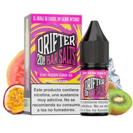 KIWI PASSION GUAVA ICE NIC SALT 10ML 20MG DRIFTER BAR