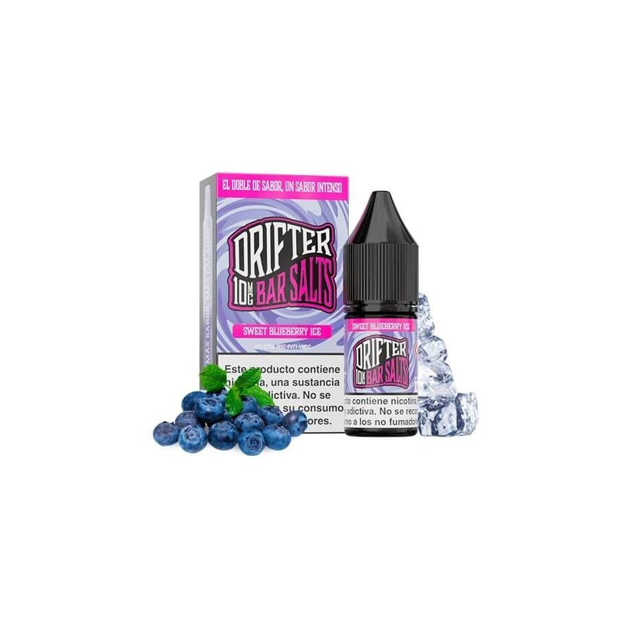 SWEET BLUEBERRY ICE NIC SALT 10 ML 10MG DRIFTER BAR