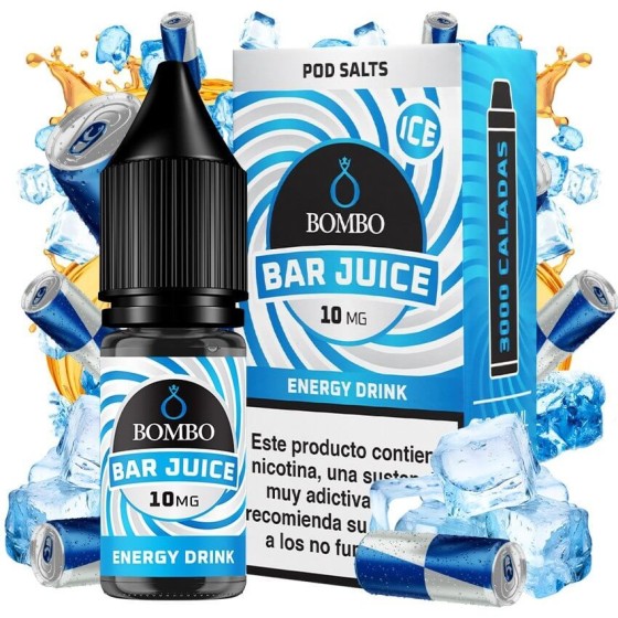 ENERGY DRINK ICE NICSALT 10ML 10MG BAR JUICE BOMBO