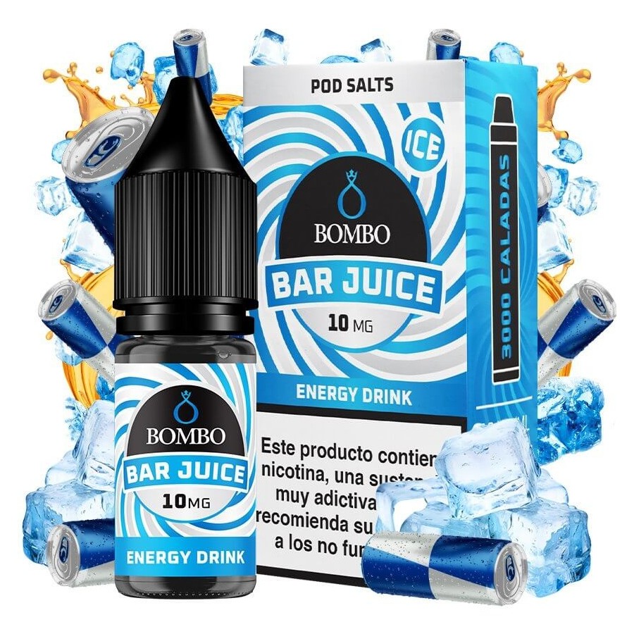 ENERGY DRINK ICE NICSALT 10ML 10MG BAR JUICE BOMBO