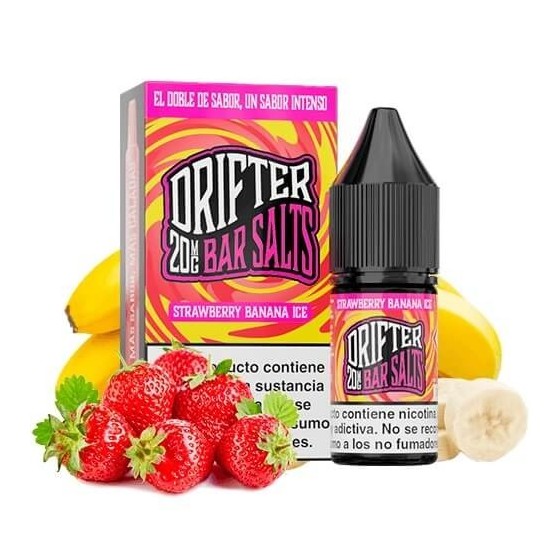 STRAWBERRY BANANA ICE NIC SALT 10ML 20MG DRIFTER BAR