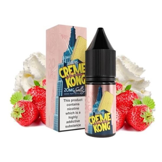 STRAWBERRY NICSALT 10ML 20MG CREME KONG RETRO JOES