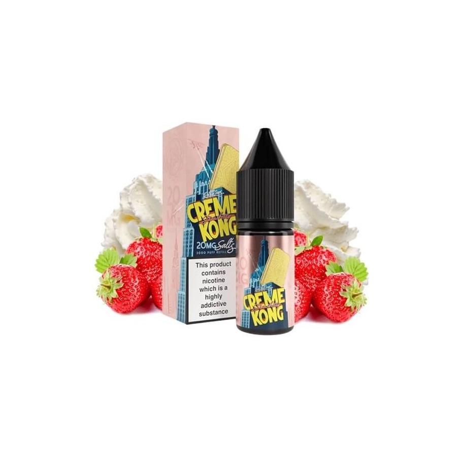 STRAWBERRY NICSALT 10ML 20MG CREME KONG RETRO JOES