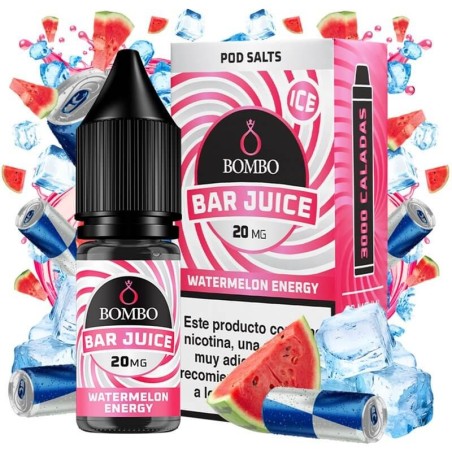 WATERMELON ENERGY ICE NICSALT 10ML 10MG BAR JUICE BOMBO