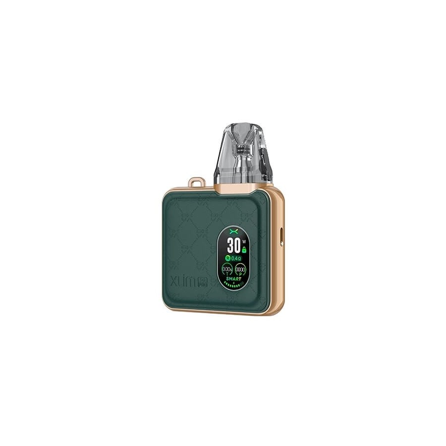 XLIM SQ PRO GREEN LEATHER CARBON POD KIT OXVA