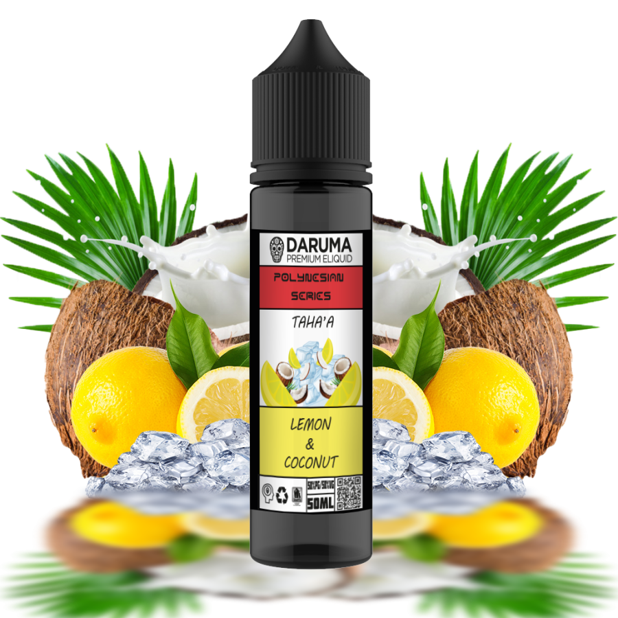 LEMON COCONUT 50ML POLYNESIAN DARUMA ELIQUIDS