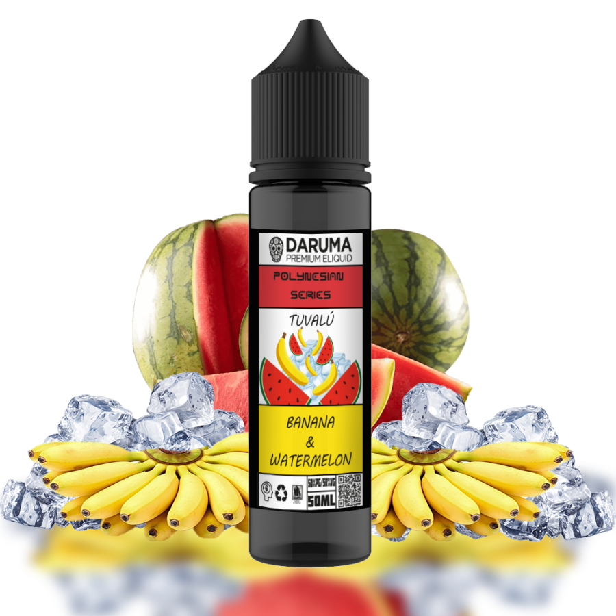 BANANA WATERMELON 50ML POLYNESIAN DARUMA ELIQUIDS