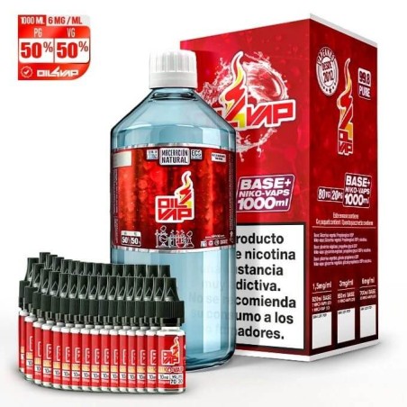 PACK BASE 1000ML 50VG/50PG 6MG TPD OIL4VAP