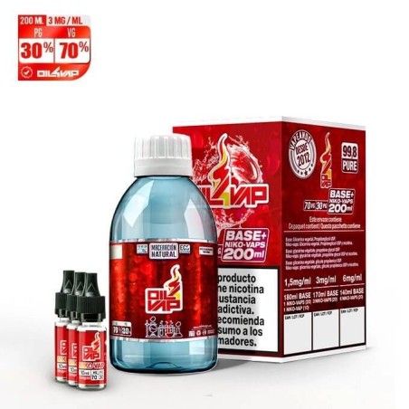 PACK BASE 200ML 70VG/30PG 3MG TPD OIL4VAP